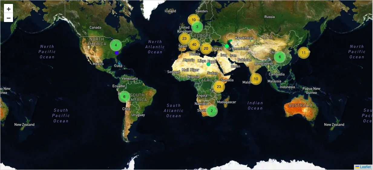 The Wanderlist interface showing saved travel inspiration alongside an interactive destination map.